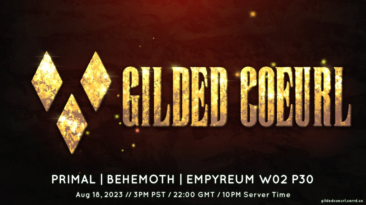 ⛰️Gilded Coeurl is hosting the glam showcase of Earth today⛰️

Spark your imagination and dress up in a Earthy glam and take the stage! Wow the judges and win some prizes~

Or hang out with some buffos and cheer on those brave enough to step into the spotlight!

See y'all there💛