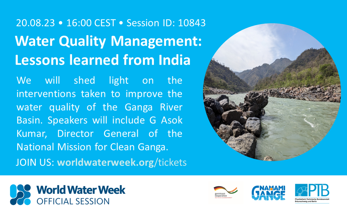 World Water Week opens this Sunday in Stockolm!
@SonjaBehmelPhD will be part of a panel of international experts during this official session hosted by our partners, the @cleanganganmcg and the Physikalisch-Technische Bundesanstalt (PTB).
##wwweek #WaterQualityMonitoring #SDG6