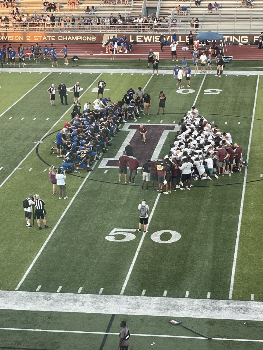 What a great way to start the 2023 season. Two fantastic programs out, battling each other and no doubt we all got better. The iron sharpened iron and the atmosphere was awesome. Best to luck to coach Pride and his Byron Nelson team, school and community 🙌🏼 #farmerpride.
