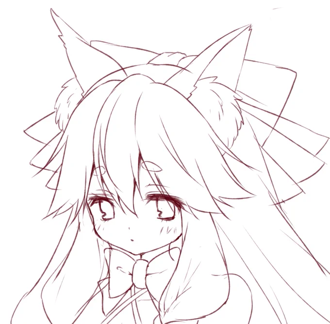 【FateSR】タマモアリアちゃんラフこの子、可愛すぎます…#Fate#タマモアリア 