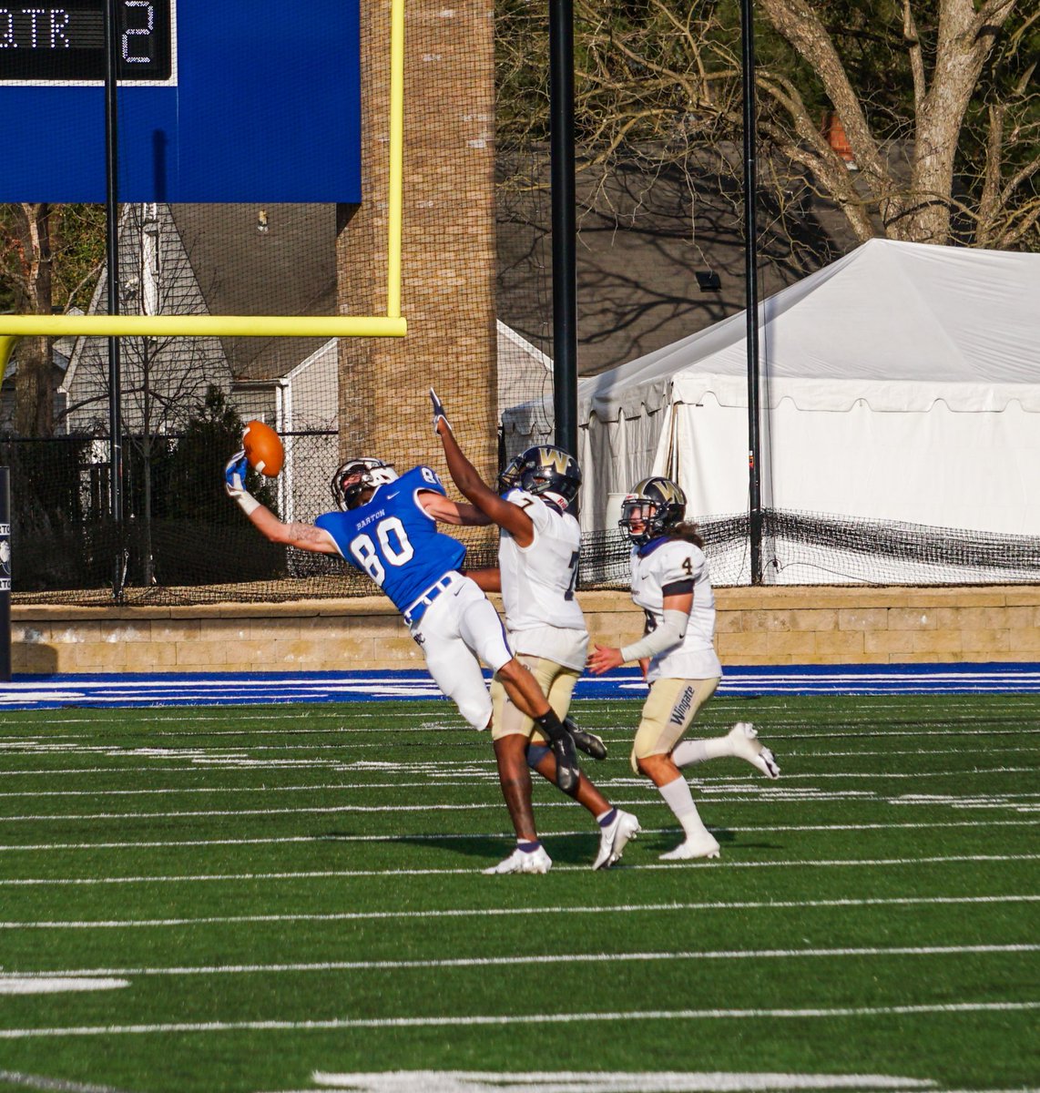BulldogInsiders's tweet image. I asked AI what was one of the greatest catches in college football over the last few years, and it told me that one catch @jperrell3401 made against Wingate in double coverage.