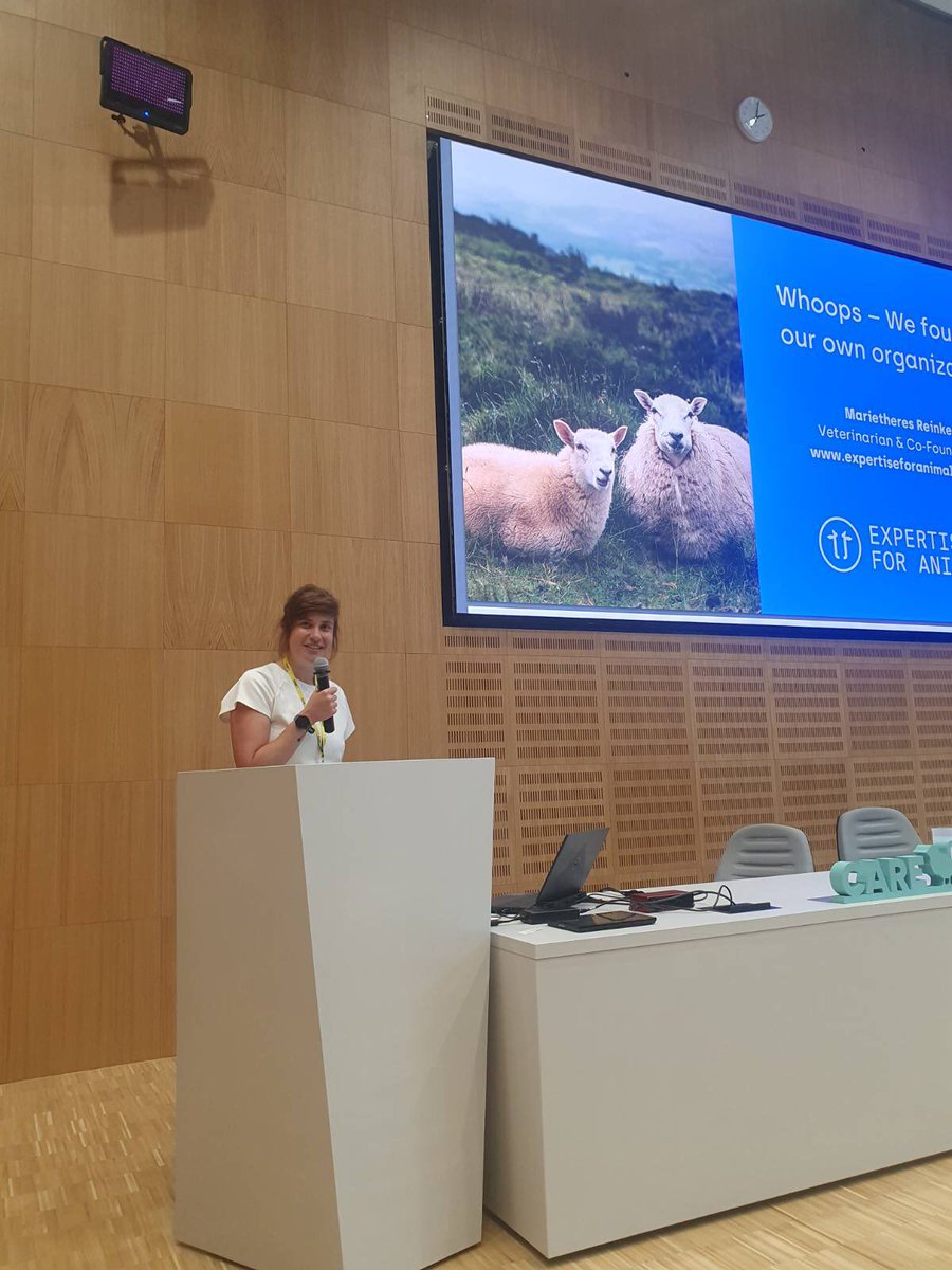 I presented on founding Expertise for Animals at #Care2023 in Warsaw! 

Presenting our process of starting an organisation as well as our first projects! 

#ExpertiseforAnimals