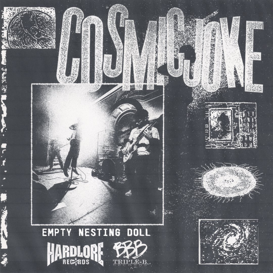 hardlorepod's tweet photo. Cosmic Joke - “Empty Nesting Doll”, brand new single streaming now via HardLore records and @TripleBRecords.

Debut 12” out late 2023.

https://t.co/LkPu2VVNbX https://t.co/81Sg0FZWyX