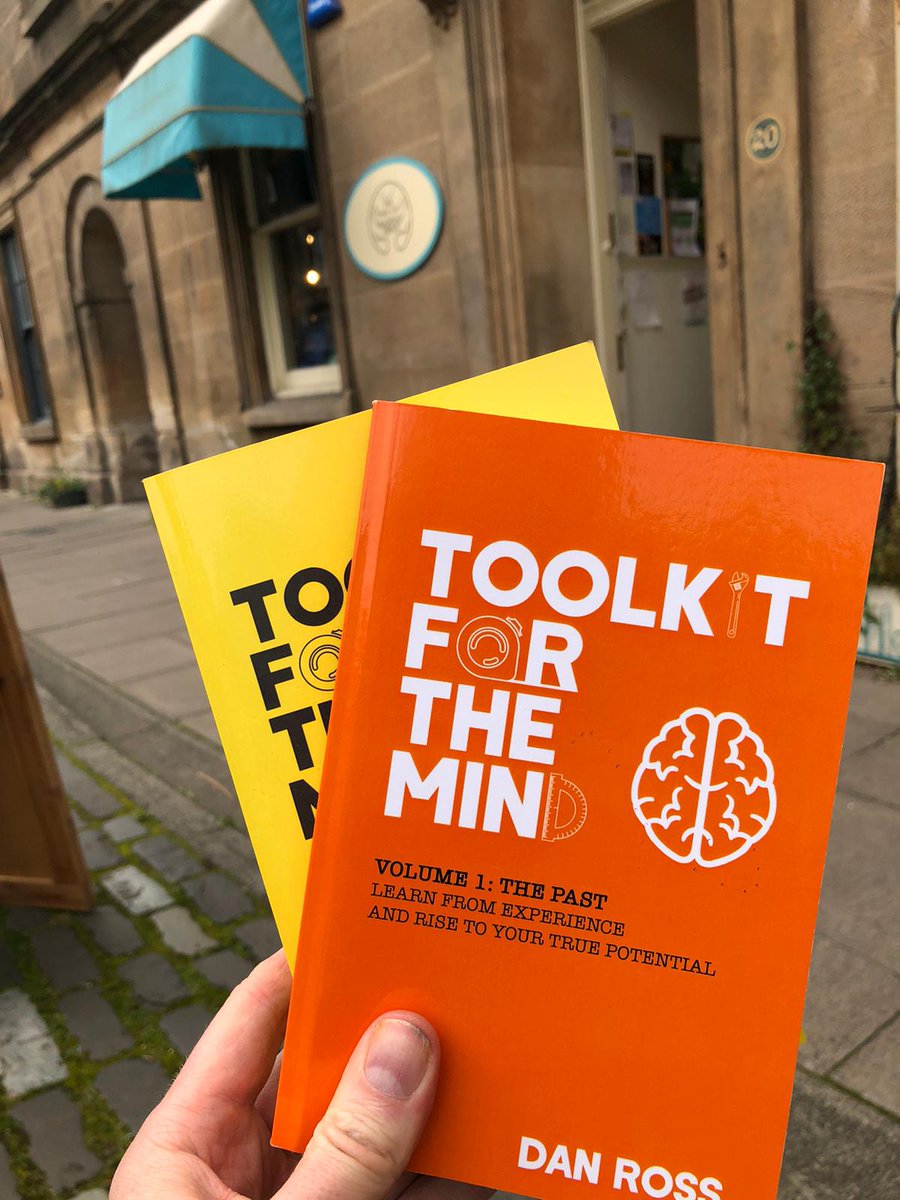'Toolkit for the Mind' volumes 1 and 2 by <a href="/DRMotivation1/">Dan Ross Motivation</a> are now available at <a href="/Furtherfrom/">Far From The Madding Crowd Bookshop</a>, Linlithgow. If you want to stop your past from affecting your mindset and learn how to live more in the present, these are the books for you! #shoplocal #motivational #selfimprovement