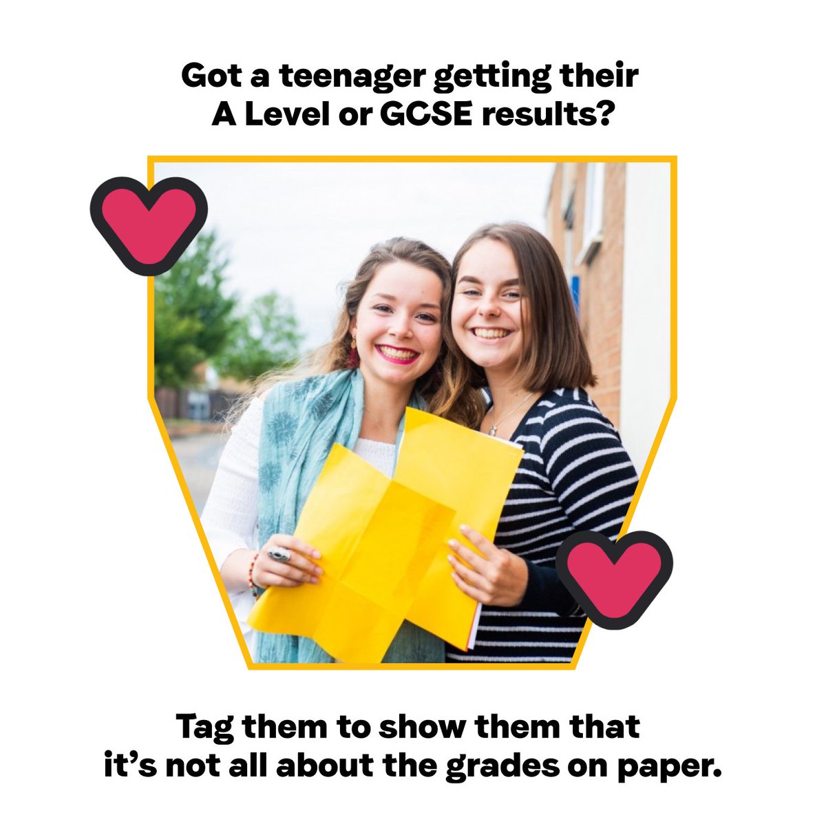 Was yesterday results day for someone you know? Why not set up a celebratory Pot from your family and close friends - showing how much you love their effort and you back them whatever the future holds? #ResultsDay