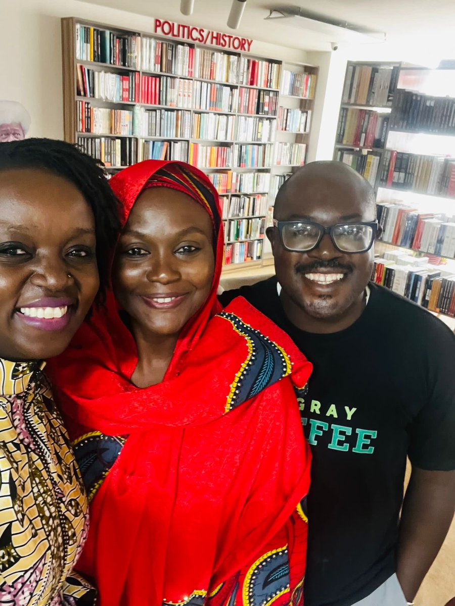 This trip to Nigeria has been an absolute delight. I have met so many beautiful people and today it was the turn of my amazing #sistacademic <a href="/NenadiAdamu/">Nenadi Adamu</a> and awesome brother <a href="/richardalijos/">Richard Ali.</a>. <a href="/elnathan_john/">Elnathan John</a> look what we are holding. It’s almost a book as outfit. 🥰