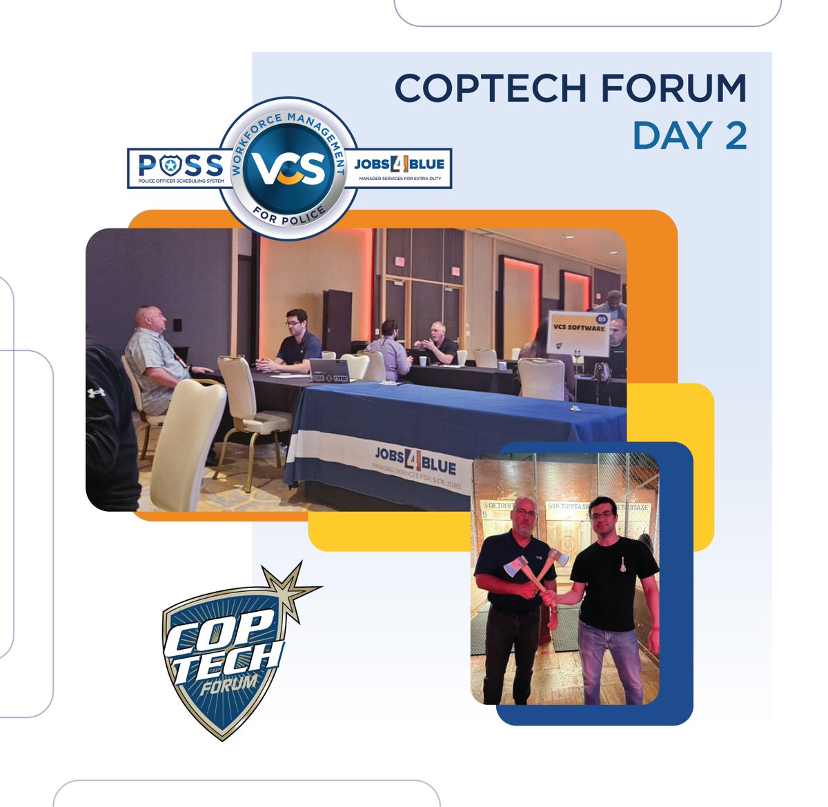 vcs_software's tweet image. What another great CopTech Forum! We were able to connect with so many amazing police departments, speak with some one on one, and see some familiar faces. #CopTech2023 #Jobs4Blue