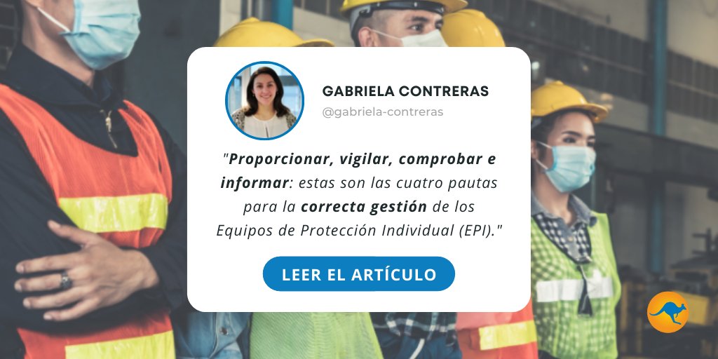 🤔 Gestión de los Equipos de Protección Individual (EPI) : ¿Cómo llevarla a cabo para ser eficiente? 

Explicaciones de Gabriela Contreras y <a href="/j_bullon/">Javier Bullón</a> en el siguiente artículo
➡️ hubs.la/Q01_q4K70 

#epi #prevencionderiesgos #sst