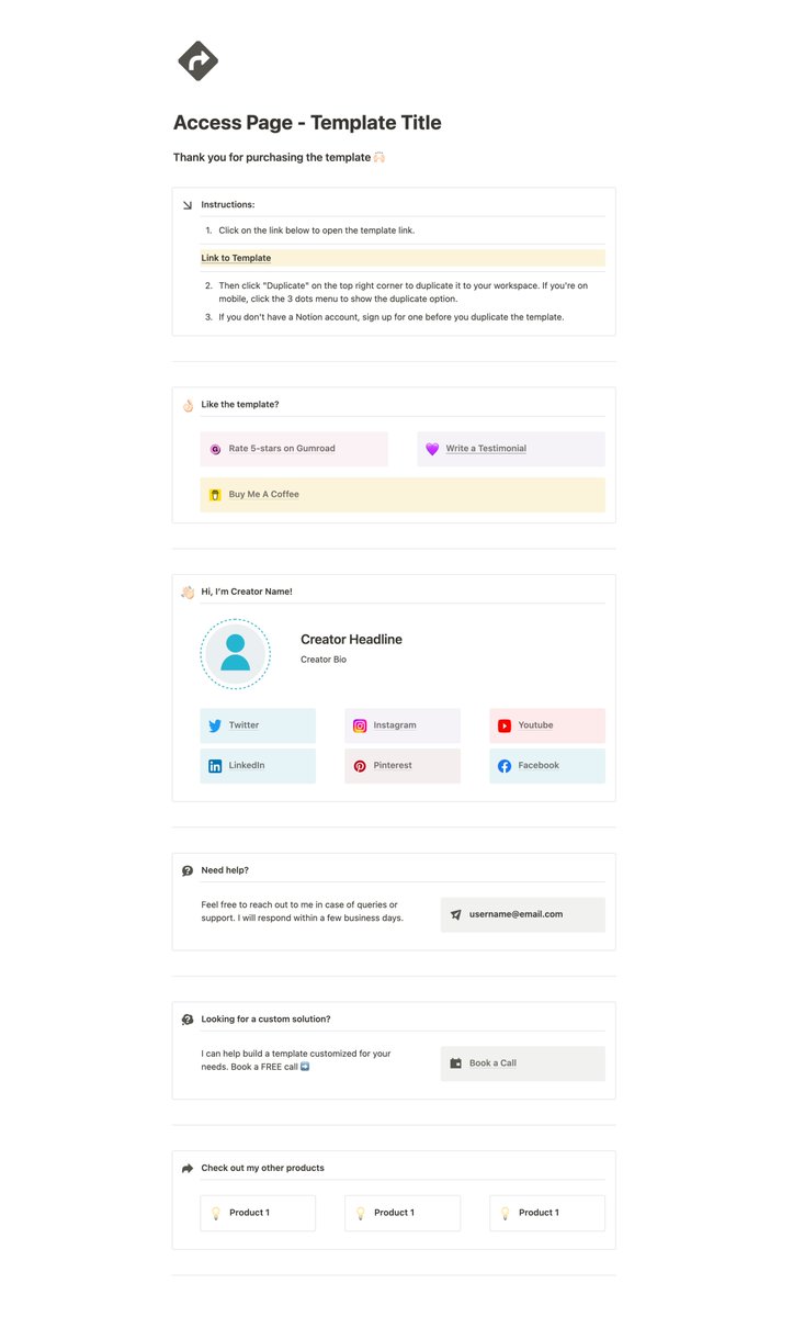 📢FREE NOTON GIVEAWAY

As Creators, we miss out on opportunities to optimize conversions &amp; engagement.

A simple &amp; effective place is your Product Access Page.

So, I revamped it for you!

Grab👇
- Follow so I can DM you
- Like &amp; Comment "Creator"

Share with ur Creator Friends!