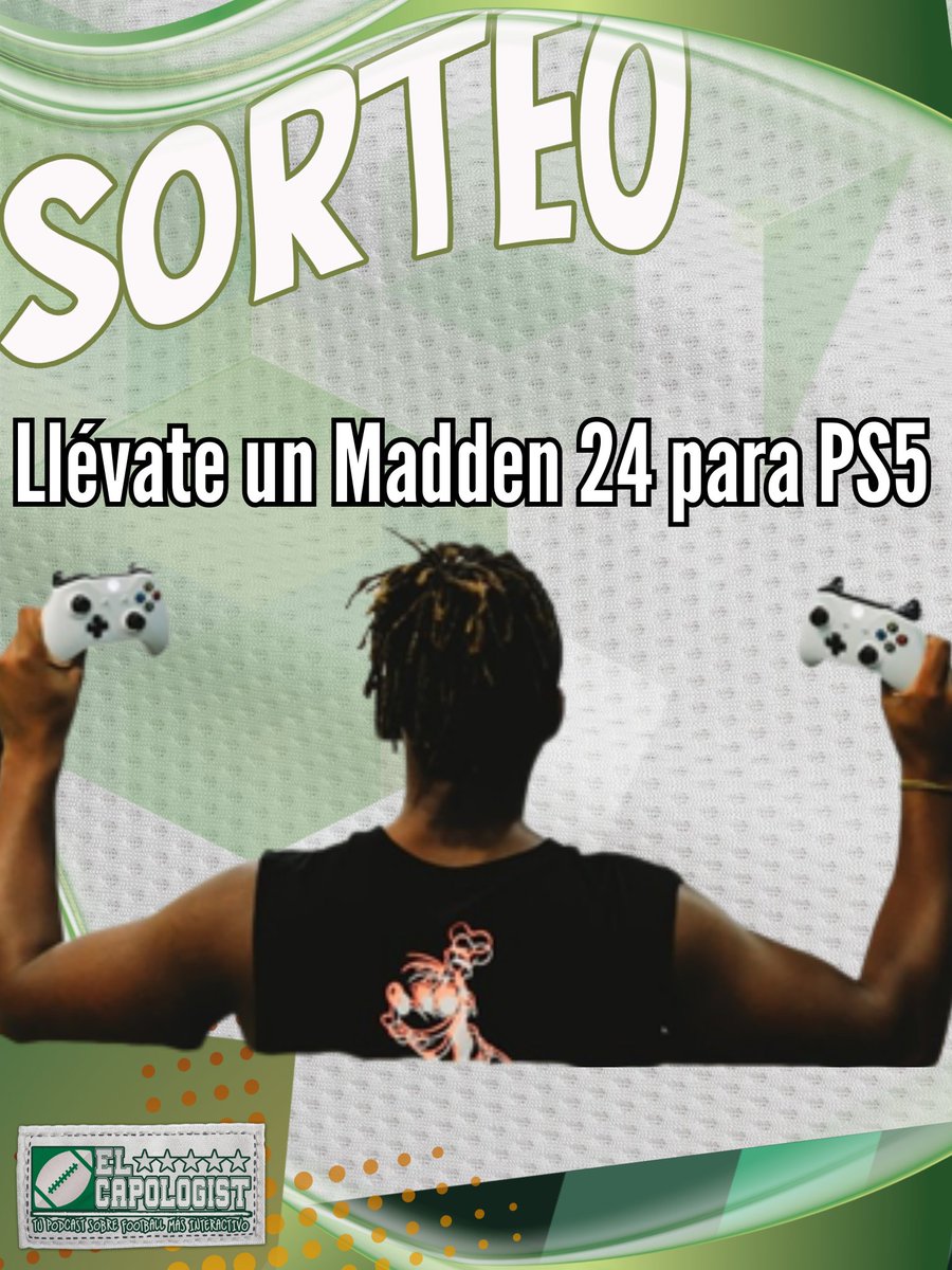 🕹️¿Quieres jugar al nuevo videojuego sobre #NFL?

¡𝗥𝗲𝗴𝗮𝗹𝗮𝗺𝗼𝘀 𝗱𝗼𝘀 𝗠𝗮𝗱𝗱𝗲𝗻 𝟮𝟰 𝗽𝗮𝗿𝗮 𝗣𝗦𝟱!

Solo tienes que: 
🔁 Dar RT a este tweet
⬆️ Seguir a <a href="/ElCapologist/">El Capologist Podcast</a> en Twitter

📅 El lunes 21, el ganador en nuestro perfil