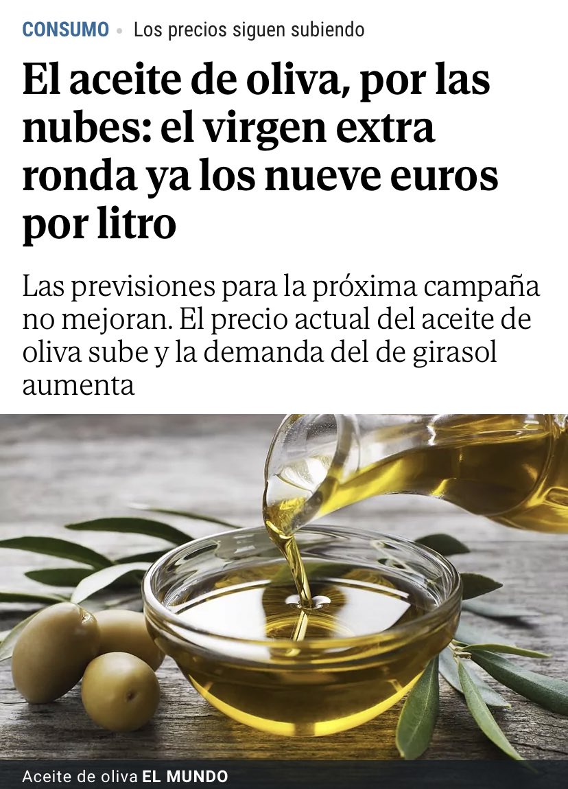 vox_es's tweet photo. El aceite y otros productos esenciales se han convertido en un artículo de lujo. Nuestro campo y la economía de las clases medias y populares están en peligro.

Pero la prioridad del Gobierno y sus socios es poner pinganillos y traductores en el Congreso.

Demencial. https://t.co/hwqzC7812V