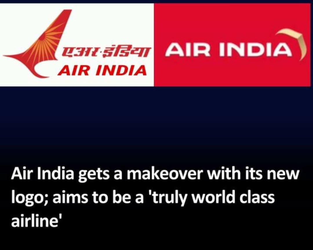 EktaTutor1217's tweet photo. Air India gets a makeover with its new logo , aim to be a ' truly world class 
#AirIndia #newlogo #trulyworldclass https://t.co/WrDzX7O47J