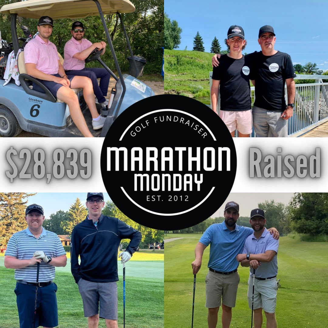 Marathon Monday’s 2023 events raised a total of $28,839 this year. 

Hard to put into words our gratitude to everyone.

Big thank you to Glen &amp; Ty Tosh, Jordan Moore, Bryce Watson, Brett McNabb &amp; Wyatt Rapsky for joining and pushing MM to Record levels. 

instagram.com/p/CwFwPpfApOC/