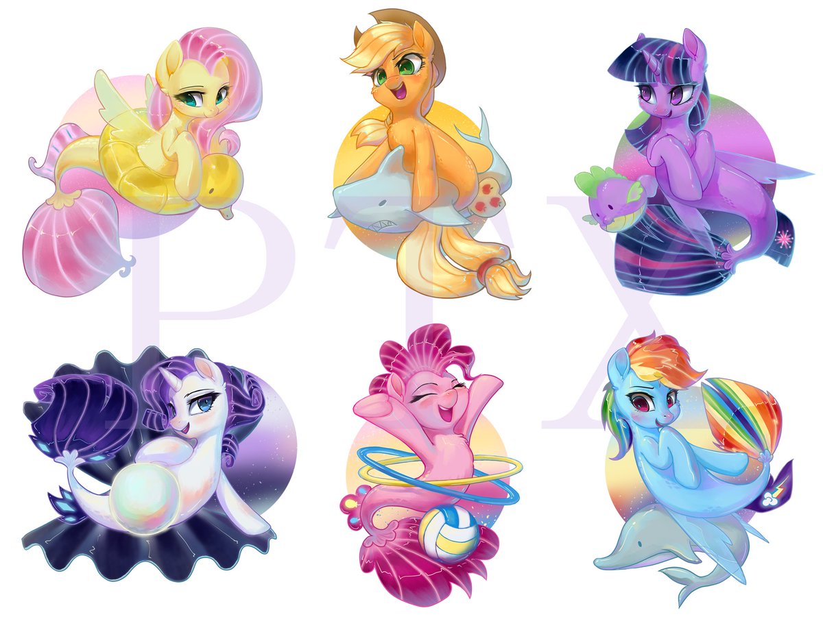 Mane 6～
A set of commercial manuscripts I painted ~
#MLP #mylittlepony #mane6