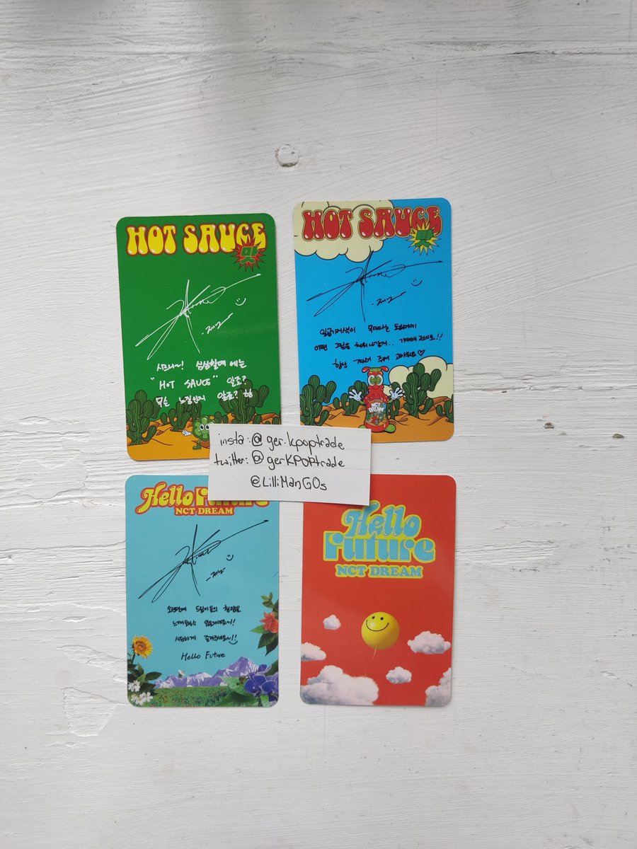 gerKPOPtrade's tweet photo. WTS / SELLING

NCT Dream Hot Sauce / Hello Future Jeno PCs

💸
6€ / 7€
7€ / 6€

+shipping

DM me :)

giving up my collection, so more stuff to come in the next weeks!

#nct127 #nct #nctsell #wts #kpop #nctselling #NCTDREAM #NCT_DREAM #JENO #NCT_JENO #nctwts #jewelcase https://t.co/EmpJ8VFXXA