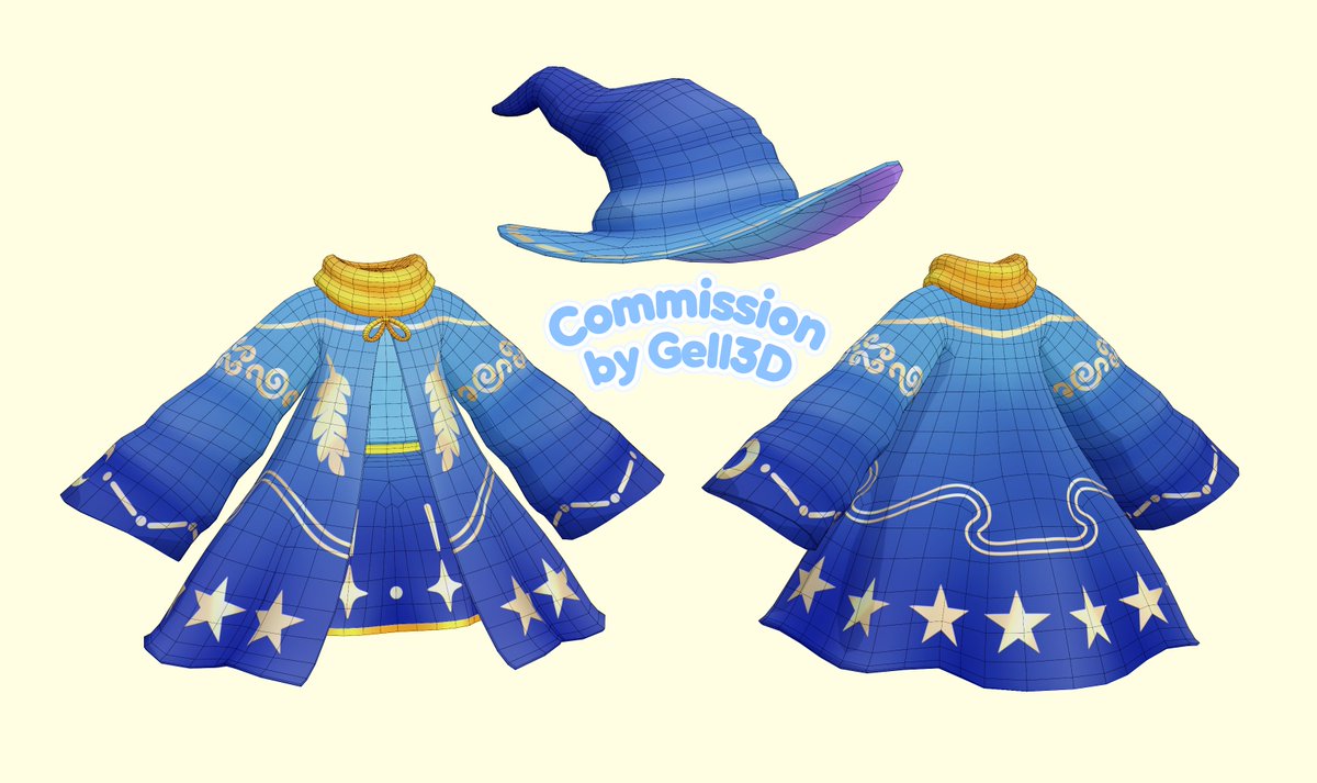 Mage Outfit! ♡₊˚ꮚ

(RT are very appreciated uwu)

#3d #vrchat #modeler #vrc #3dcommission #3dclothing #blender #b3d #3dartwork
