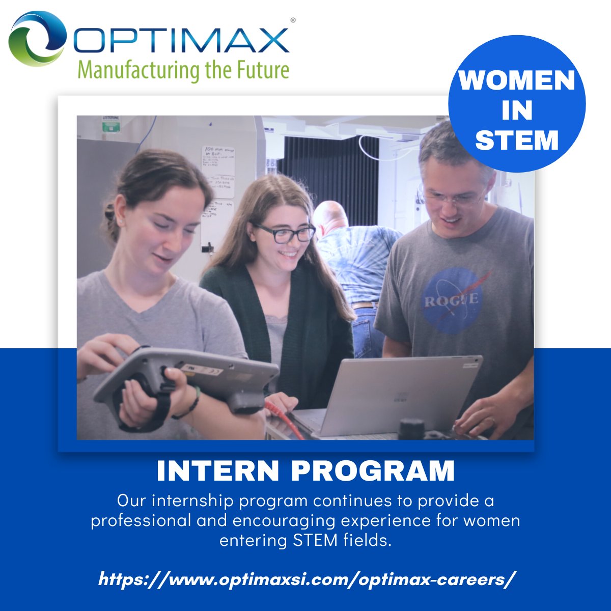 Along with returning interns, Optimax enlisted 4 more female interns in 2023. Women of Optimax(Optics) stories, coming soon, September 2023 @WomenInOptics

If you've been searching for a diverse engineering manufacturing company, start here: hubs.li/Q01_3YVg0