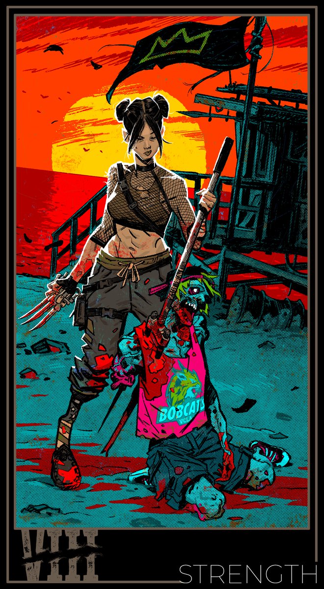 Check out the STRENGTH of Amy's incredible Tarot card, brought to life by @Ricci_Rob_Art: brnw.ch/21wBMmN #DeadIsland #SeeYouInHELLA