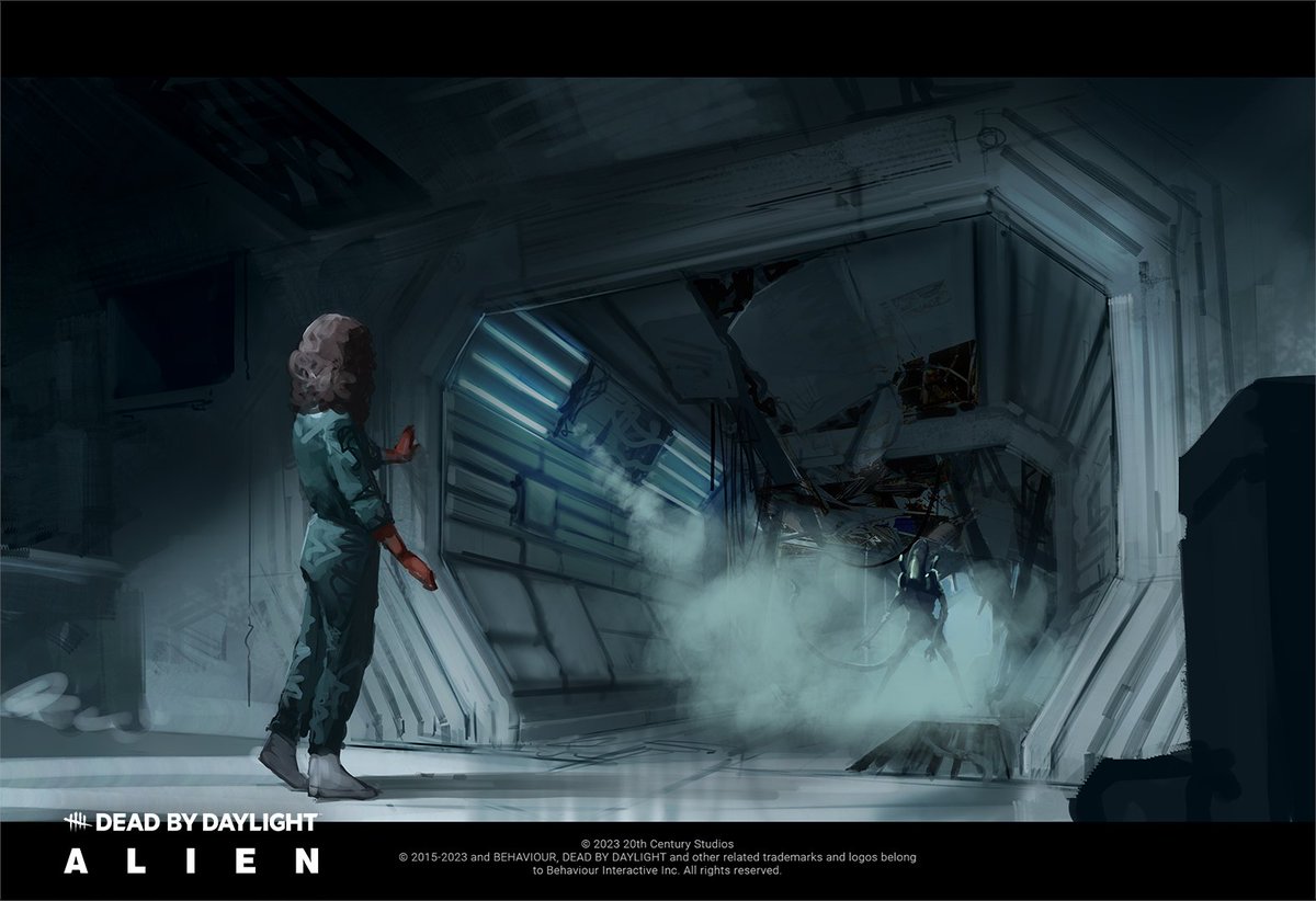 DeadbyDaylight's tweet image. The Concept Art that inspired The Entity's Nostromo ✨