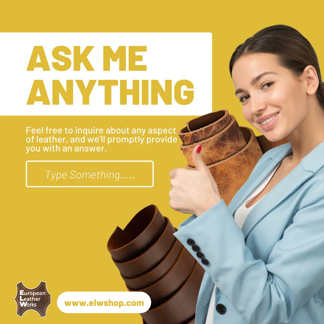 🔍 Curious About Leathercraft? Ask Away! 🤔📚 From techniques to tips, we're here to help you explore the world of leather. Your questions, our answers – let's unravel the art of leathercraft together! 💬🔗 #AskMeAnything #LeatherCraftingQnA #CuriousCrafters