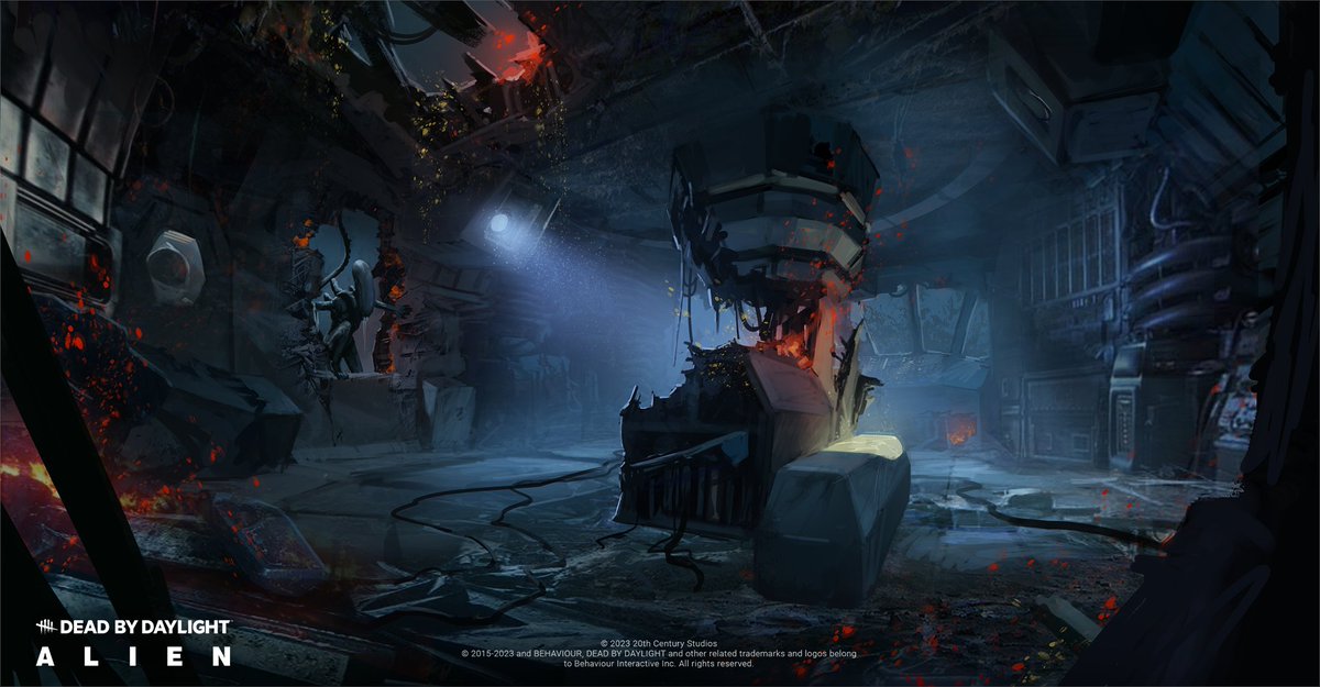 DeadbyDaylight's tweet image. The Concept Art that inspired The Entity's Nostromo ✨