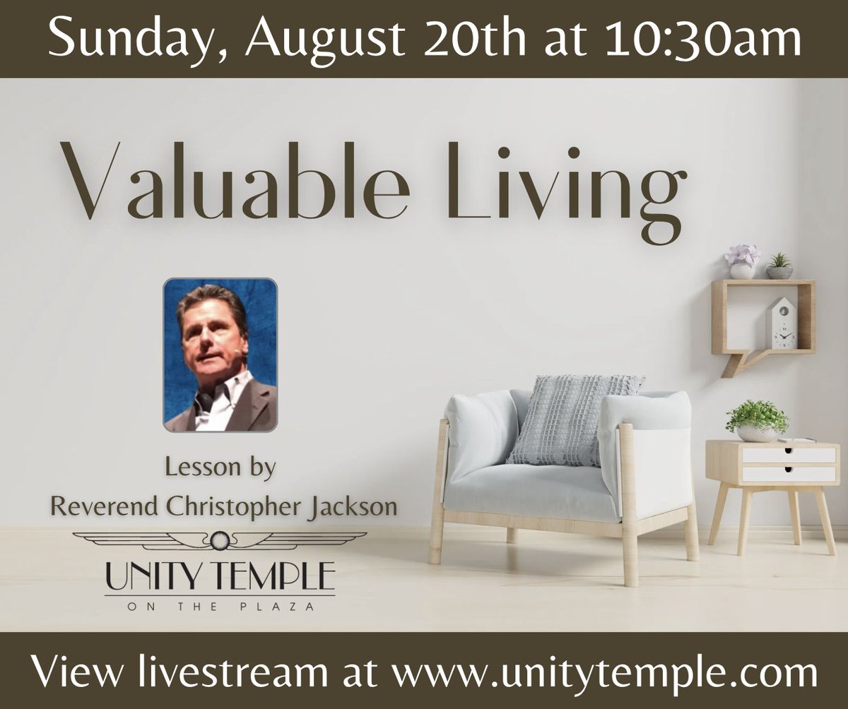 unitytempleKC's tweet image. Join us this Sunday, for an inspirational lesson by Reverend Christopher Jackson and special music by Jerome Johnson and Robert Pherigo! Services are in person and on livestream.
To view livestream
loom.ly/SrUhn6g
To donate
loom.ly/0gVNOpw