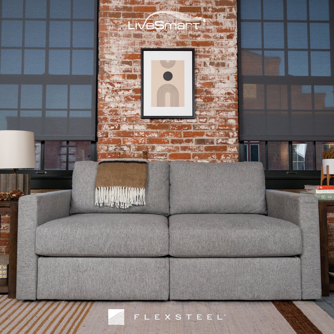 With endless configurations, two timeless colors, and a lifetime of flexibility, Flex is the perfect addition to any home @flex.flexsteel ________ #MyFlexsteel #FlexsteelFurniture #FunWithFabrics#CustomerLove