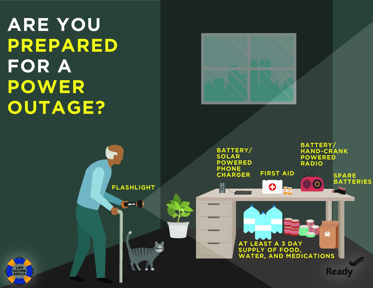 lakeemergency's tweet photo. Power outages can occur anytime. 💡 Keep flashlights, batteries, and a portable charger ready in your emergency kit. https://t.co/JFDhgSi11B