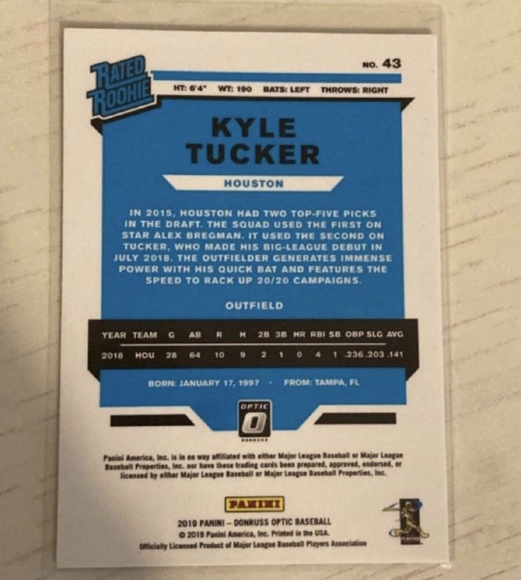 This guy is on 🔥.  Click link in bio to purchase card and see thousands of other ones we have for sale!

#kyletucker #astros #sportscards