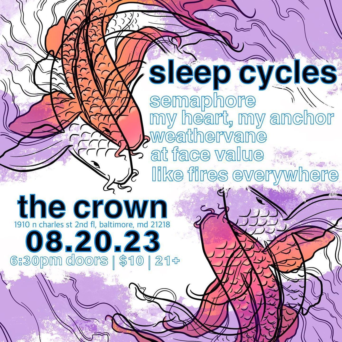 Don’t miss us this Sunday at <a href="/CrownBaltimore/">The Crown Baltimore</a>! Absolute banger of a lineup 🔥
