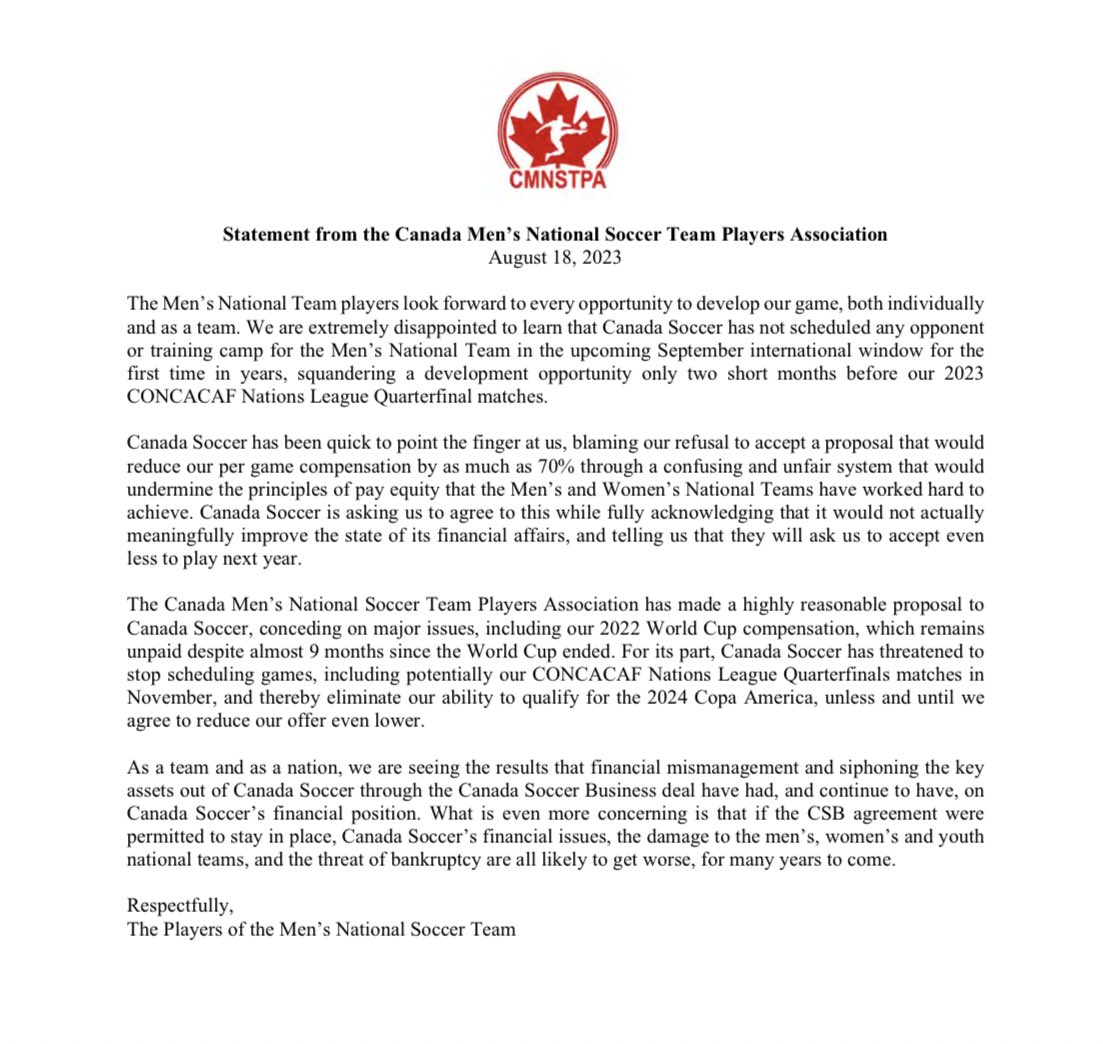 #CMNSTPA August 18th Update