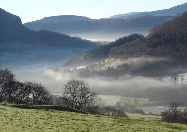 bthomasa's tweet photo. In Welsh folklore, the border between worlds is often vague. Arthurian knights don't realize they've ridden into the Otherworld until they encounter progressively stranger things, such as one-legged giants or sheep that change colour when leaping across a river. 
#FaustianFriday https://t.co/kuudmtRTaW