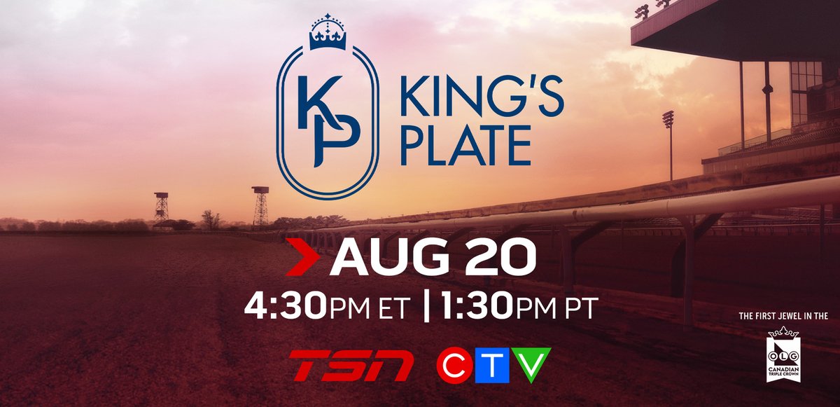 The first jewel in the OLG Canadian Triple Crown is back. 👑

Returning to the <a href="/WoodbineTB/">Woodbine Racetrack</a> in Toronto, The King’s Plate is off to the races on Sunday, Aug. 20 at 4:30 p.m. ET on <a href="/TSN_Sports/">TSN</a> and <a href="/CTV/">CTV</a>. 🏇

TSN’s #KP23 coverage is highlighted by ⬇️