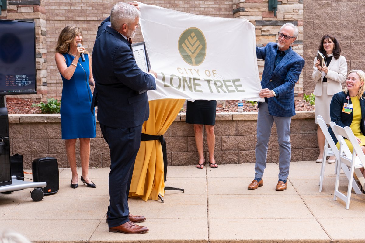 CityofLoneTree's tweet photo. Lone Tree City Council was proud to join @SkyRidgeMed in celebrating their 20th Anniversary last night. It's hard to believe the first babies born there are adults now, isn't it?

Congratulations, Sky Ridge! Here's to the next 20 wonderful years! https://t.co/VSF6dD0dPh