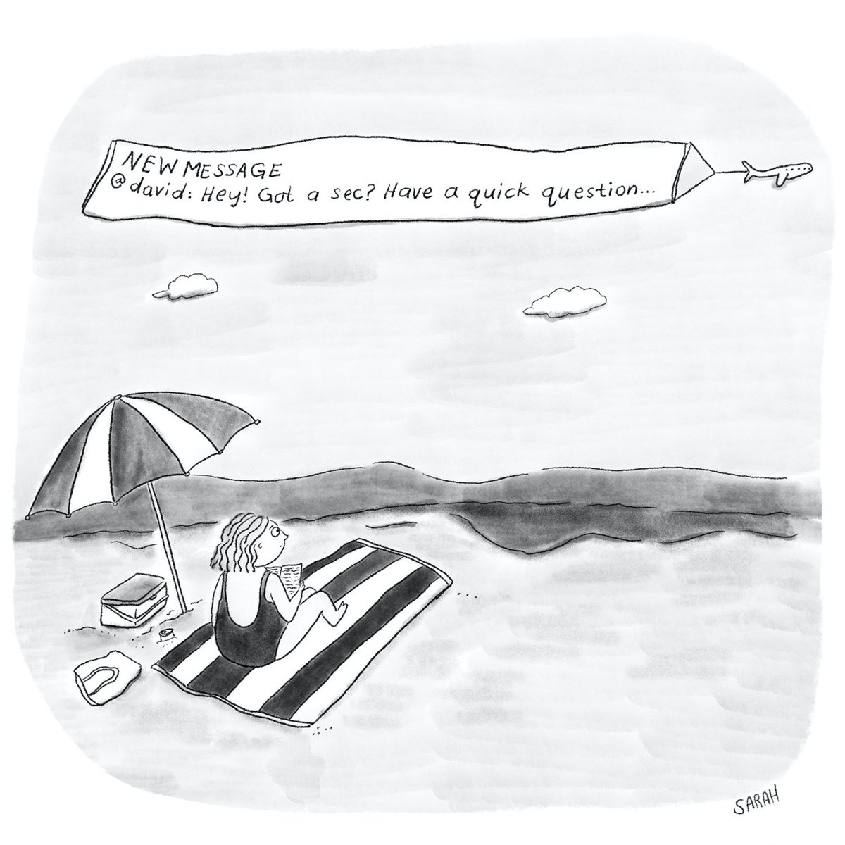 A cartoon by Sarah Kempa. #NewYorkerCartoons