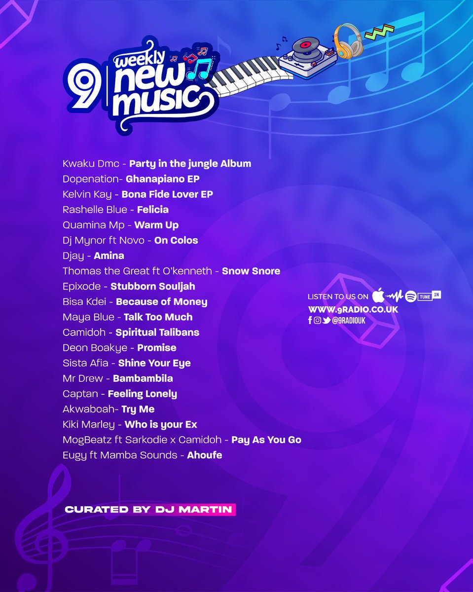 New Music 🇬🇭 <a href="/KwakuDMC/">KingKongNyame 🦍🇬🇭</a> <a href="/GhDopeNation/">DOPENATION</a> <a href="/RashelleBlue/">Rashelle Blue</a> <a href="/Quamina_Mp/">Quamina Mp</a> <a href="/onlydjayy/">D Jay</a> <a href="/thomasthegreats/">Thomas The Great🤴🏻🚫</a> <a href="/epixodemusic/">BLVERZ</a> <a href="/bisa_kdei/">BISA KDEI</a> <a href="/Camidoh/">TopBöy🤴🏽</a> <a href="/DeonBoakye/">DEE BEE 🐝 ❗️❗️❗️</a> <a href="/sista_afia/">QUEENSOLOMON</a> <a href="/mrdrewofficial/">Mr Drew</a> <a href="/AkwaboahMusic/">Akwaboah</a> <a href="/kikimarleylive/">KikiMarleylive🇬🇭🇳🇬</a> <a href="/MOGBeatz/">Numba One 🥇</a> <a href="/EugyOfficial/">Eugy Official</a> Curated <a href="/itz_djmartin/">Dj Martin</a>