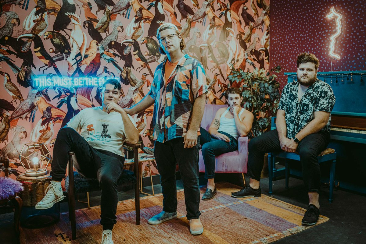 v13media's tweet photo. LA-based #emo #poppunk quartet @goodtermsband is a close-knit group of friends who also include some vinyl pros. In our latest #vinylvariety Brian McShea &amp; @ZachJBoucher walk us through some of their fave LA record shops, https://t.co/MP6xitnE6j