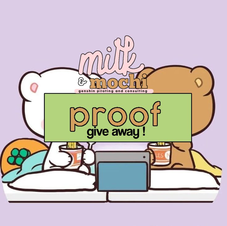 MilkMochipilots's tweet photo. giveaway proofs ! #milkmochigaproof https://t.co/HDzERtHPwC