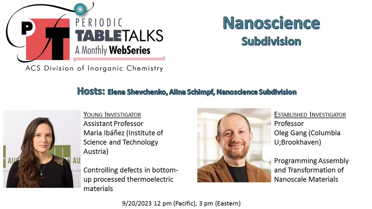 Mark your calendars! Our Nanoscience Periodic TableTalk is coming up on 9/20. The registration link is
unr.zoom.us/meeting/regist…
you will have to register for the event.