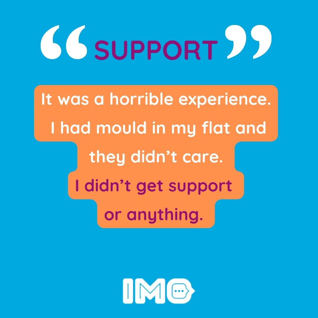 imo_latest's tweet photo. We asked our #CEP community:

What was your experience of moving into your own #firstproperty like?

You told us:

🤝- You had a lack of support.
🏠- There are not enough options.
😢- The quality of housing is inconsistent.
🍀- Some of you felt lucky with the place you got! https://t.co/L12Xfadb1J