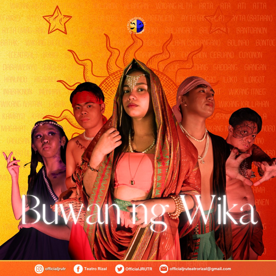 OfficialJRUTR's tweet photo. Ngayong buwan ng Agosto ay ipinagdiriwang natin ang kasaysayan at halaga ng ating Wikang Pambansa.💖✊

#BuwanngWika
#TeatroRizal
#trseason14 https://t.co/hleCvbhVKr