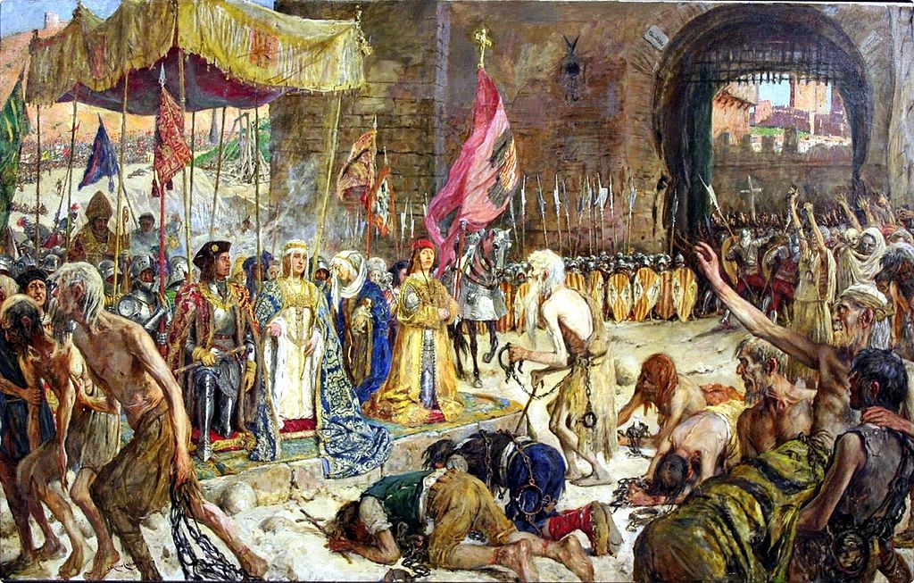 #TalDiaComoHoy #18Agosto 1487 Málaga es tomada por los Reyes Católicos tras cuatro meses de asedio, Hamad Al Tagri, el último Alcaide musulmán se rinde y es tomado prisionero. Se produce la liberación de los cautivos cristianos que eran sometidos como esclavos.