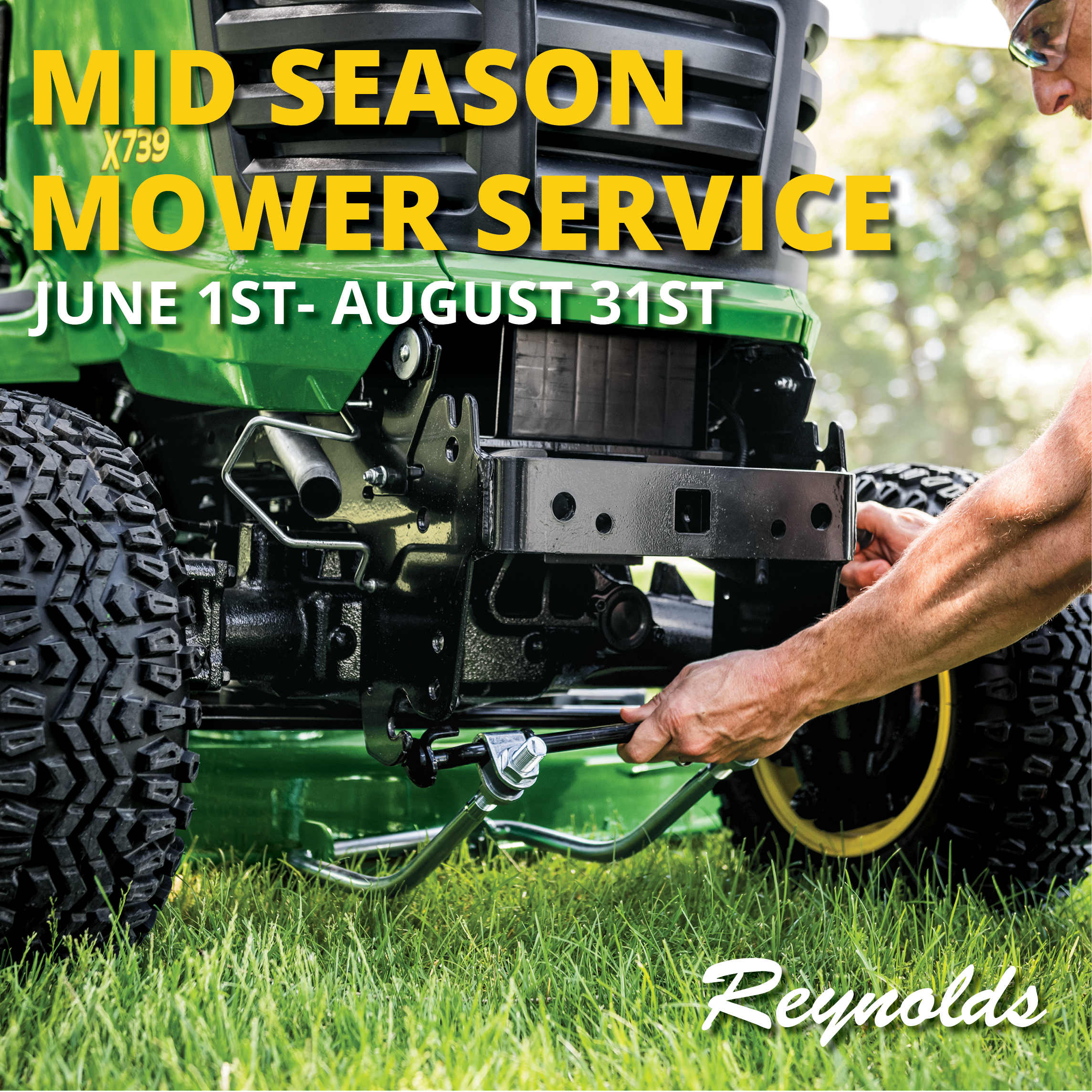 Reynolds lawn mower repair sale