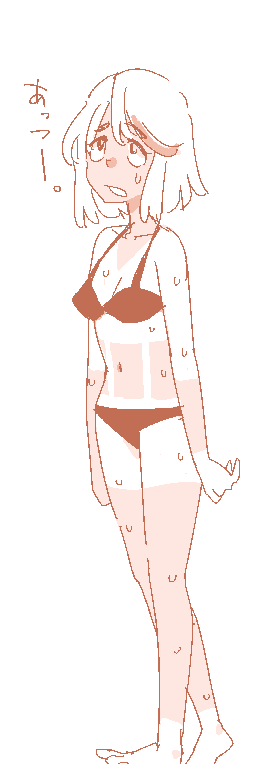 纏流子 「水着流子。 」|いさみ🇯🇵🔞のイラスト
