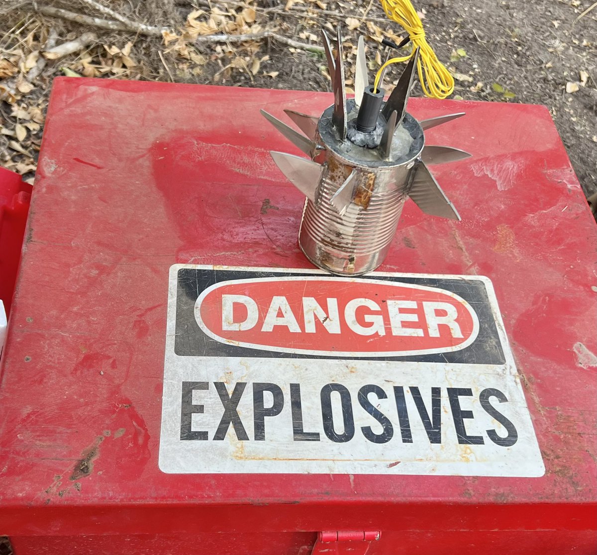 OrdnanceLab's tweet photo. On #SundayGunDay, we’ll be releasing our #YouTubeShorts on our @TheLastofUsHBO #NailBomb.

#Explosives #IED #HighExplosives #Bomb https://t.co/QnxdV1fxD9