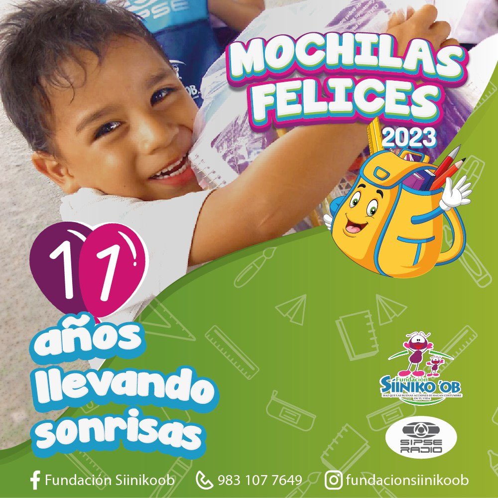 Siinikoob's tweet photo. Tú aportación será destinado a la compra de útiles escolares para estudiantado de educación media superior de #Othóhttps://t.co/e81LiZYT8t, #Bacalar y la #ZonaMaya, en situación vulnerable. https://t.co/NWCDtlGeSV