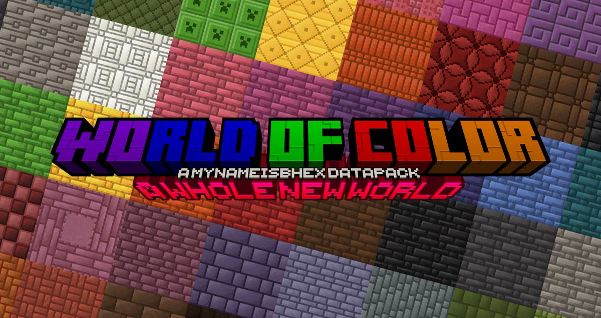 🌈 A Whole New World Of Colour by @MyNameIsBhex Expand Minecraft with 48 new blocks and say hello to an explosion of vibrant hues! 🎨 Discover 16 new Terracotta Brick Blocks, 16 Porcelain Brick Blocks, and 16 Chiseled Porcelain Blocks. Your builds will reach new levels of