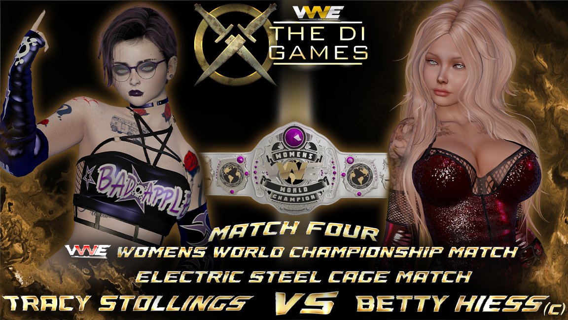 vwewrestling's tweet photo. We are just TWO HOURS away from #DiGames at 6pmSLT.
The Bad Apple finally gets her rematch against the defending Champion who stole everything from her, Betty Heiss.
Things are going to be SHOCKING in this ELECTRIC CAGE MATCH to say the least.
https://t.co/TOAJSo3yEb https://t.co/SzmrRwa9PM