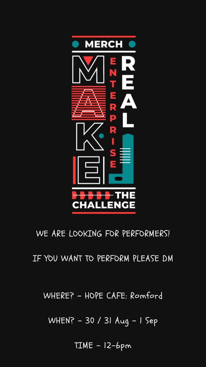 Excited to announce that #varimusic are teaming up with us for #merch at the end of the month! If you are 14+ Come for making &amp; live local bands a jam sesh! 
30 Aug - 1st Sept - 12-6pm - hope cafe Romford 
<a href="/HaveringChange/">Havering Changing</a>
