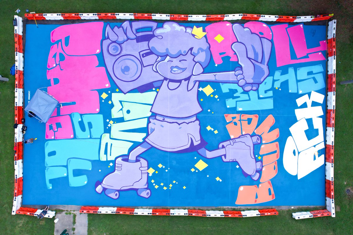 This new skating rink and mural by Richmond graffiti great Silly Genius is this latest from our RTM Collaborative Arts Grant program. Check it out at Richmond’s Hotchkiss Community Center and don’t forget to bring your wheels!